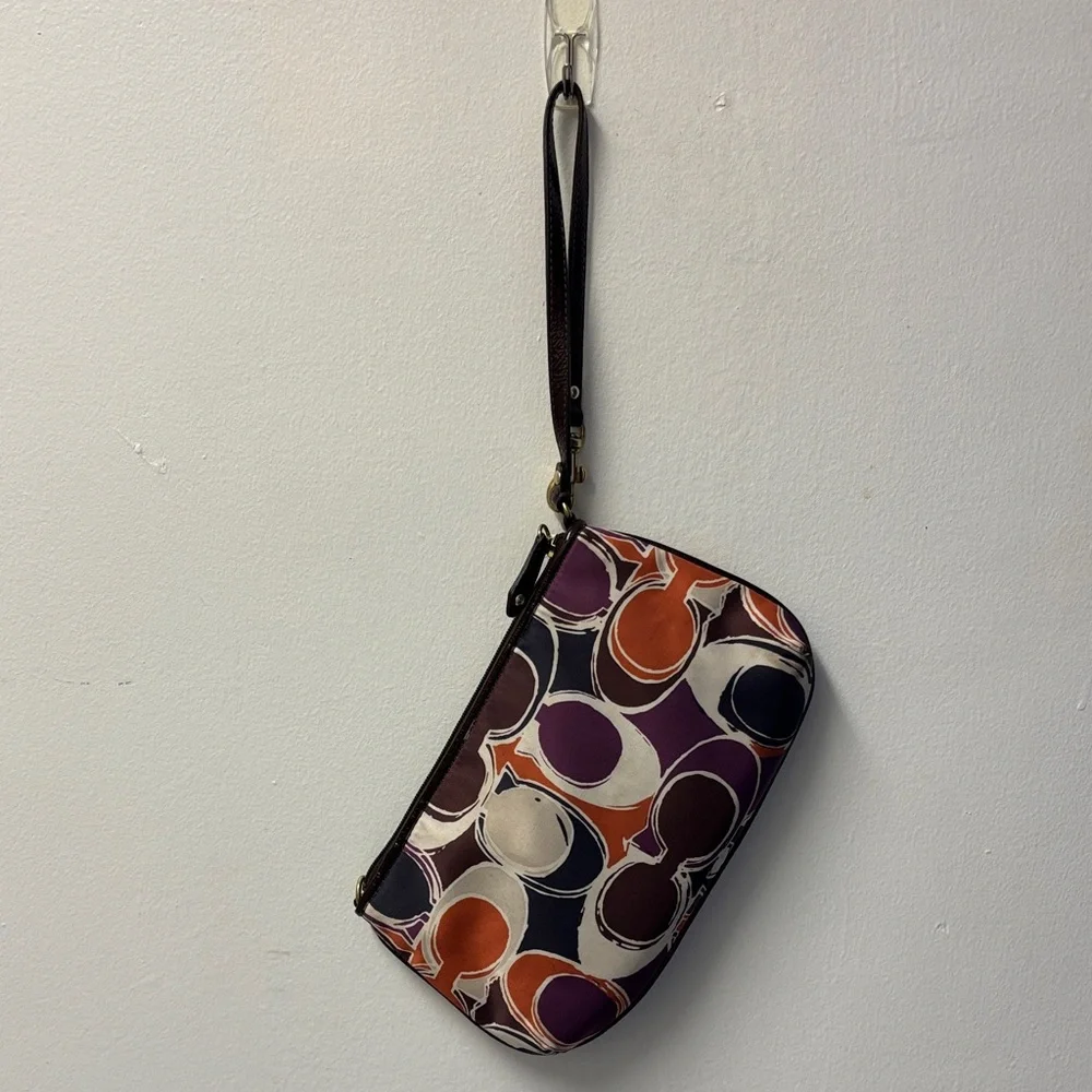 Coach Colorful Patterned Wristlet - Picture 3 of 7